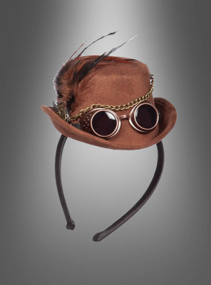 Steampunk Mini Top Hat with Glasses 