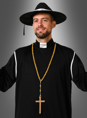 Rosenkranz Kette mit Holzperlen 