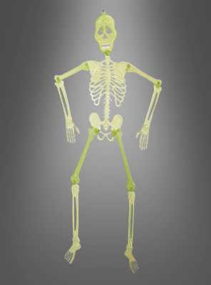 Glow-in-the-dark skeleton 90cm Halloween decoration 