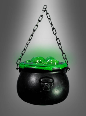 Magisch leuchtender Hexenkessel 17x20cm 