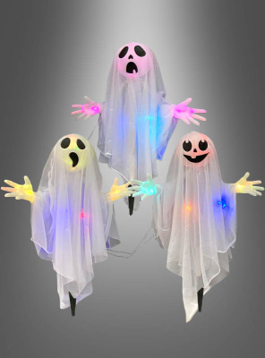 Light-up Ghost Trio 60cm with Stags Halloween 