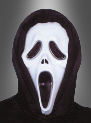 Hooded killer mask made from PVC 