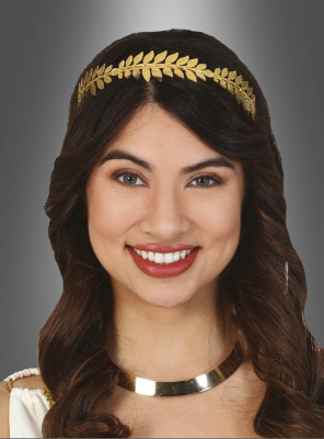 Goldener Lorbeerkranz aus Metall 