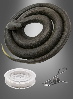 Schwarze  Schlange 80 cm 