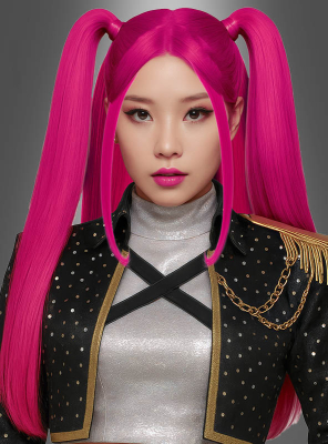 K-Pop Mari Wig Pink Adult 