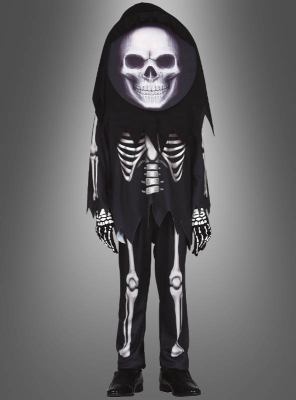 Skeleton Costume with big Skull for Children 