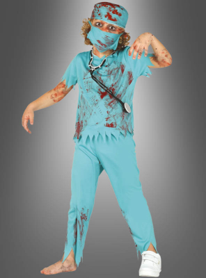 Zombie doctor Halloween kids costume 