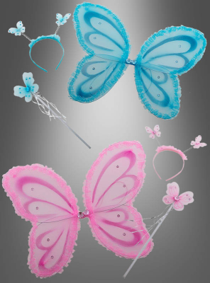 Fairy Wings, Wand and Headband for little Pixies 