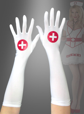 Krankenschwester Handschuhe lang 