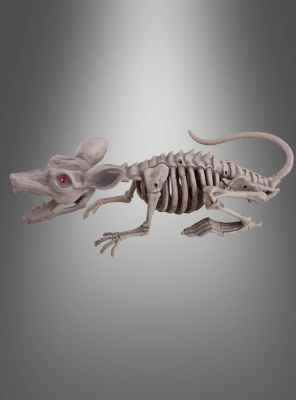 Große Ratte Skelett 38cm mit LED Augen 