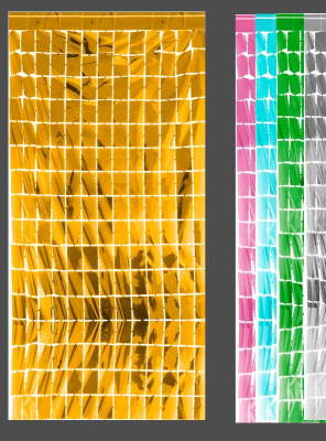 Party Deko Vorhang Hintergrund Folie 100x200cm 