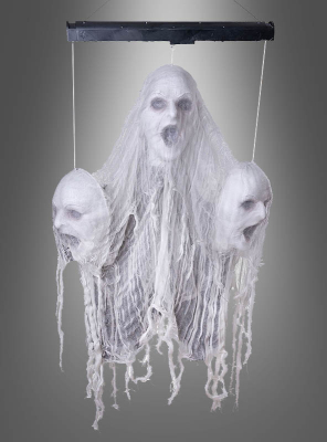 Floating Ghost Heads animated 60x90cm 