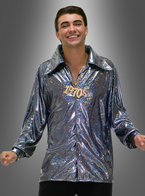 Funkelndes Kostüm Discohemd 