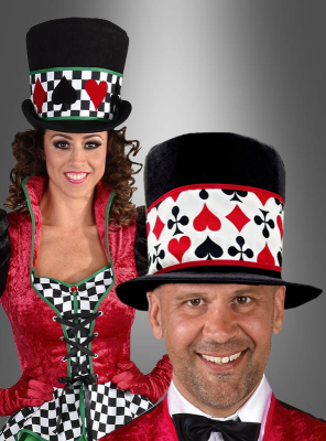 Casino Fabric Top Hat Unisex 