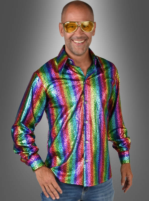 Hologram Party Shirt Rainbow 