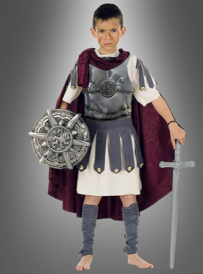 Gladiator Römer Antiker Kämpfer Kinder Kostüm Jungen Komplett-Set 