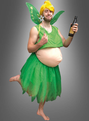 Tinker Belly Adult Male Costume with Wig 