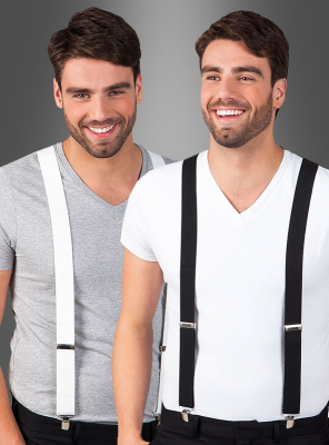 Hosenträger schwarz oder weiss 