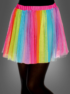 Bunter Tüllrock Regenbogen Kinder 