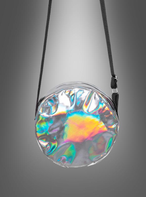 Disco Handtasche 70er Umhängetasche silber 
