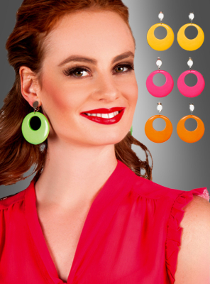 Retro Clip Earrings diff. colours 