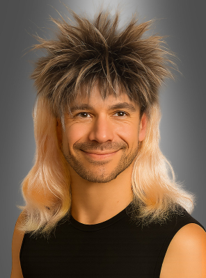 80s Mullet Wig blonde 