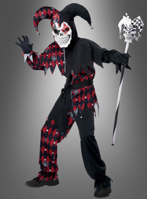 Psycho Jester Halloween Childrens Costume 
