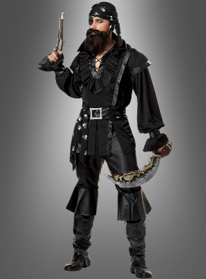 Fiestas Guirca Piratenkostüm Herren inkl. Piraten Hut, Karneval Kostüm  Herren Pirat - Gr M 48–50 - Seeräuber Pirat Kostüm Herren, Piratenkostüm
