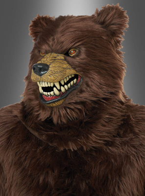 Grizzly Bär Maske mit beweglicher Kiefer 