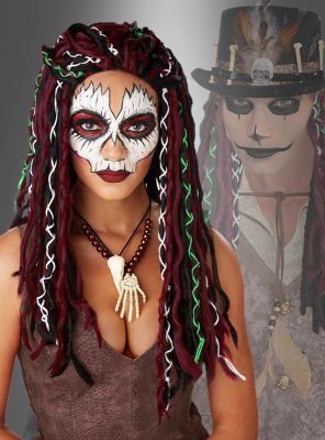 Rasta Perücke für Voodoo Kostüme 