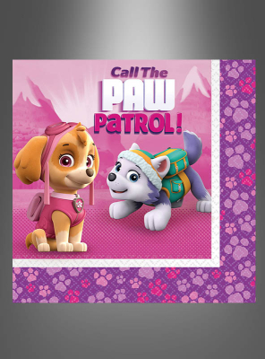 20 x Paw Patrol Servietten pink 