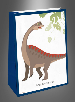 4 x Dinosaur Paper Bags 16x23cm 