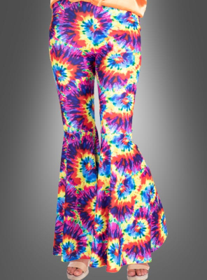Rainbow Tie Dye Flares Woman 