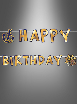 Pirate Party Birthday Banner 