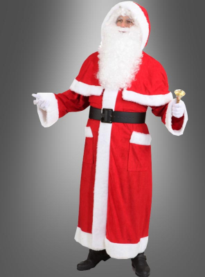 Weihnachtsmann Mantel in rot für Herren zu Weihnachten Nikolaus 