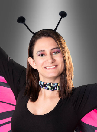 Haarreif Fühler schwarz deluxe 