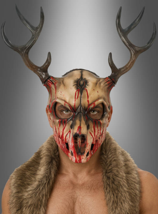 Blutiger Hirsch Skelett Maske  Blutiger Hirsch Skelett Maske