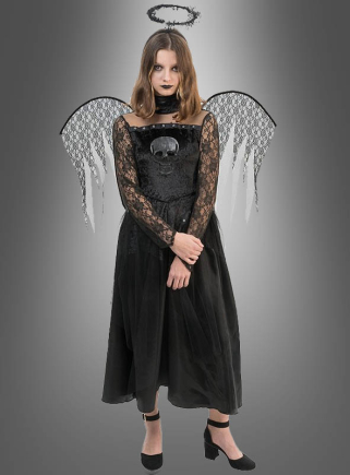 Todesengel Spitzenkleid Mädchen  Todesengel Spitzenkleid Mädchen