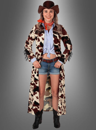 Cowgirl Mantel Kuhfell Design 