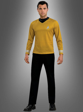 Star Trek Uniform Captain Kirk Shirt gold 