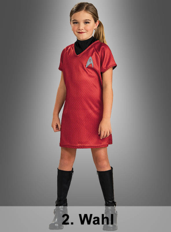 2. Wahl STAR TREK Uhura Kleid Kinderkostüm 