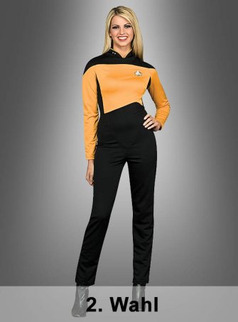 2. Wahl STAR TREK Next Generation Uniform gold 