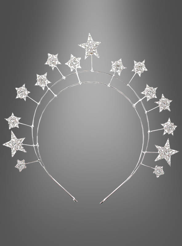 Sternenkrone Haarreif silber