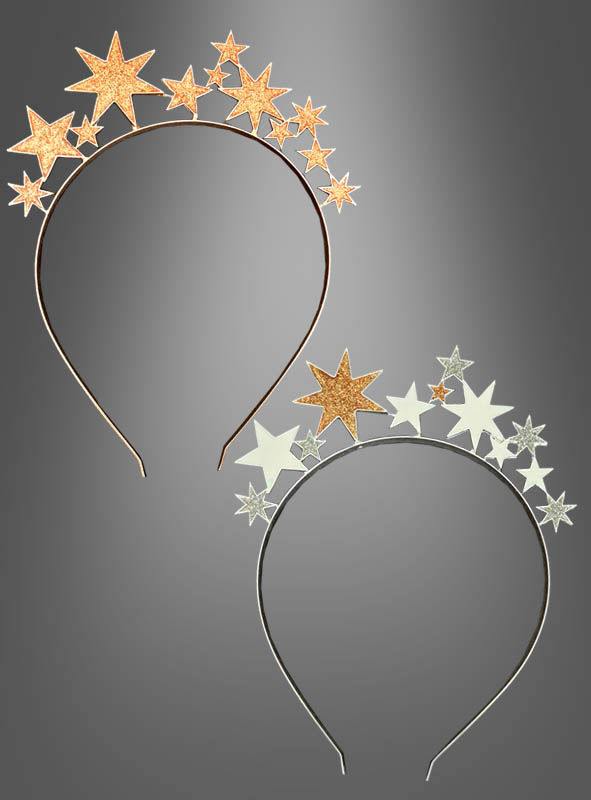 Stars Headband Angel silver or gold