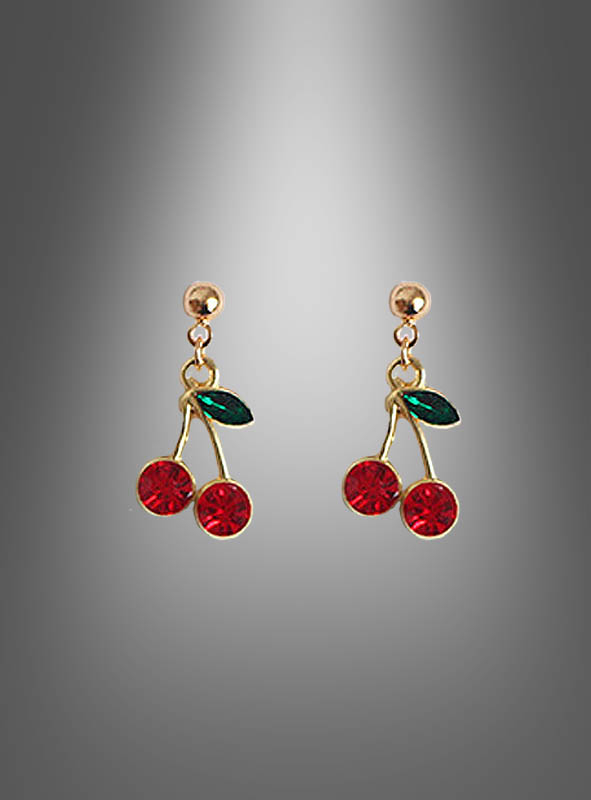 Golden Cherry Earrings