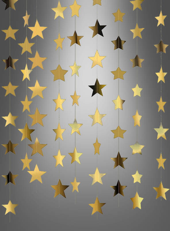 Golden Stars Garland