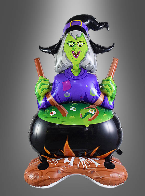 Witch with Cauldron 113x67 cm Foil Balloon