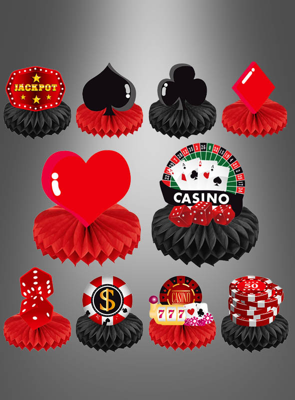 Casino Party Table Decoration 10 pcs
