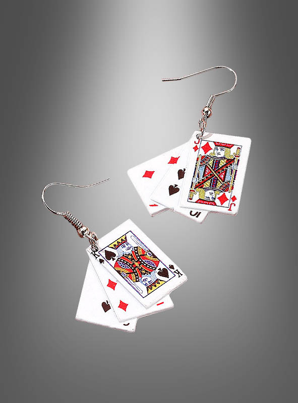 Casino Kartenspiel Ohrringe