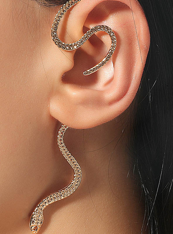 Golden Snake Ear Jewellery
